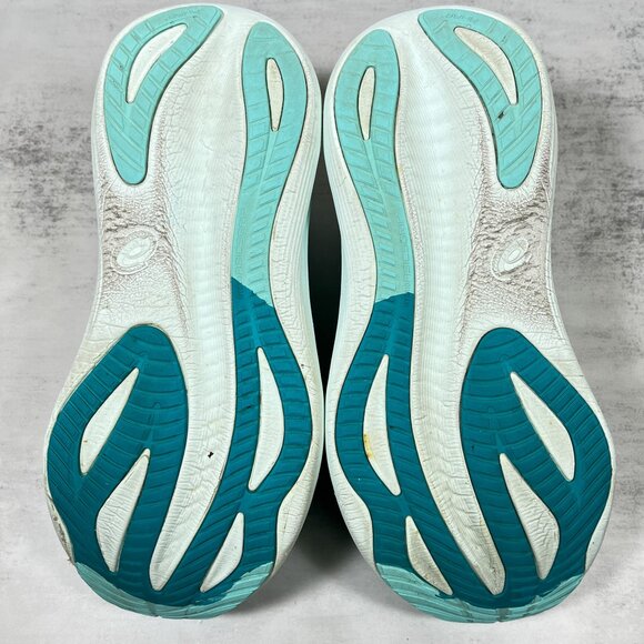 Asics Gel Nimbus 27 Running Shoes - Women's Size 8.5 - Green - Picture 8 of 9